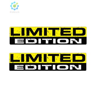 [Idduck.Th] สติกเกอร์ไวนิลสะท้อนแสง ลาย LIMITED EDITION ขนาด 15x3 ซม. สําหรับติดตกแต่งรถยนต์ 2 ชิ้น