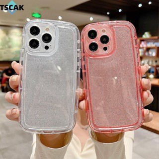 เคสโทรศัพท์มือถือนิ่ม แบบใส กันแตก ประดับกลิตเตอร์ สีแคนดี้ เรียบง่าย สําหรับ OPPO A5 A9 2020 A11X F9 Pro F11 A8 A31 A9