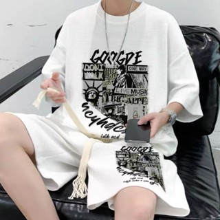 พร้อมส่ง ส่งฟรี ชุดเสื้อแขนสั้น กางเกงขาสั้น ลายวาฟเฟิล สุดเท่ สองชิ้น เหมาะกับฤดูร้อน สําหรับผู้ชาย 2022