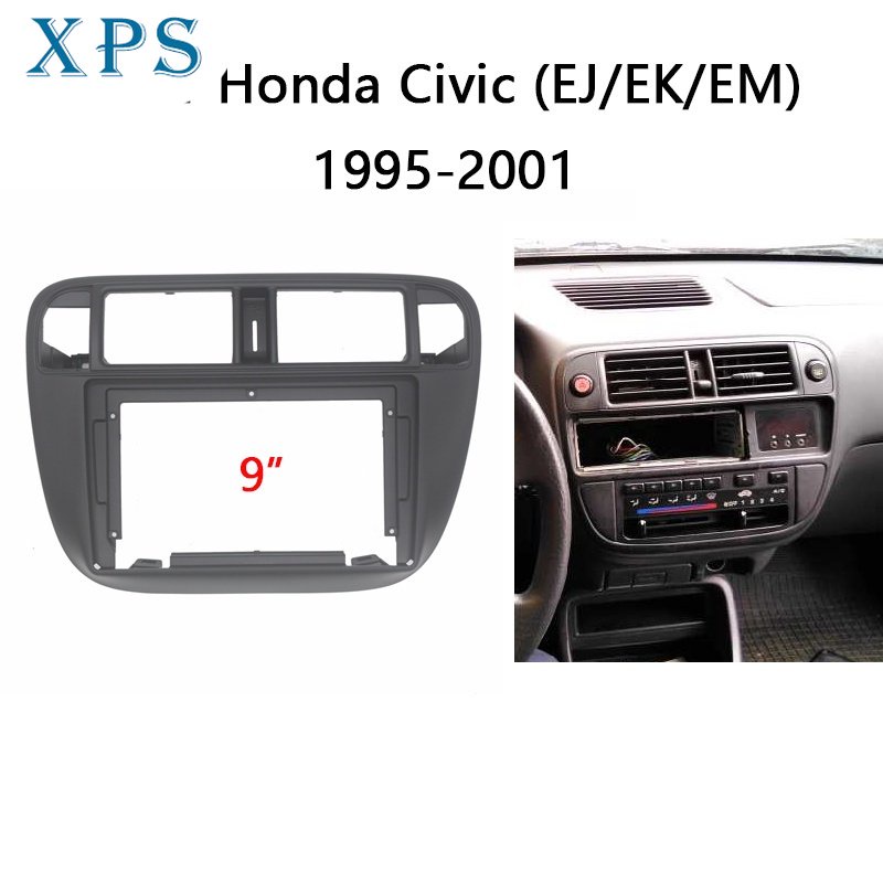 Xps 9 "วิทยุติดรถยนต์สําหรับ Honda Civic (EJ/EK/EM) 1995-2001 แผงวิดีโอเครื่องเล่นเสียง Dash 2 Din ก