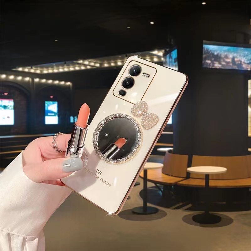 เคส Vivo V29 V30 V27 V29E Y100 V27E V25 V25E V25 Pro V23E V23 Y76 V21E Y73 V21 5G เคสโทรศัพท์มือถือ กันตก ป้องกันกล้อง สไตล์สาวหวาน สําหรับ - รูปที่ 3