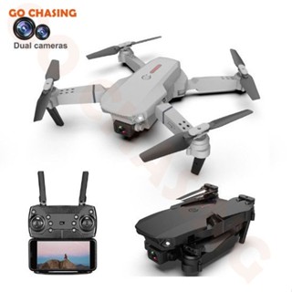 【พร้อมส่งCOD】โดรน E88 รุ่นขายดี Drone Pro กล้อง2ตัว DM107s WIFI ถ่ายภาพ บินนิ่ง ถ่ายวีดีโอ กล้อง โดรนไร้สา