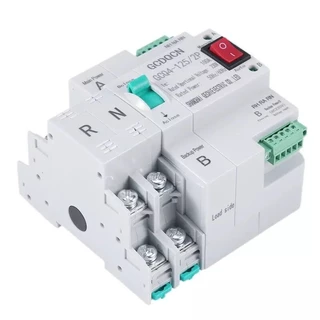 ATS 2P 63A, 100A Dual Power ATS เบรกเกอร์สวิทช์ไฟฟ้า ats Automatic transfer switch switch เวลาในการเปลี่ยนน้อยกว่า 30ms