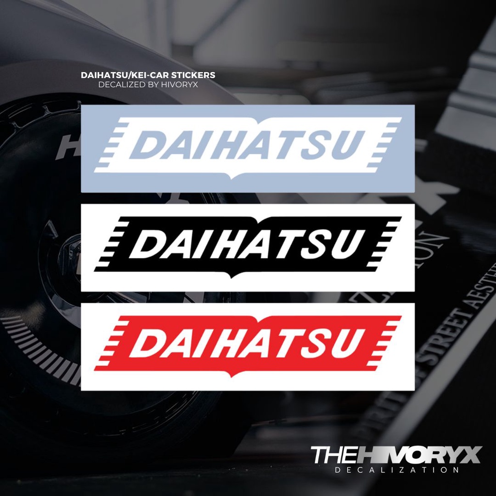CLASSIC DAIHATSU LOGO 1957-1974DAIHATSU/TOYOTA/KEI CAR/KCAR CAR DECAL AUTOMOTIVE DIE-CUT STICKER – H
