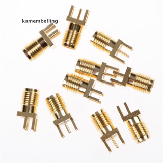 kamembelling 10pcs SMA Female Jack PCB Edge Mount Solder 0.062 RF Adapter Connector  EN