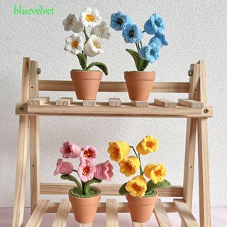 Bluevelvet ดอกไม้ประดิษฐ์ แฮนด์เมด สีฟ้า สําหรับตกแต่งบ้าน ระเบียง งานแต่งงาน