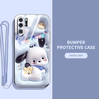 เคสโทรศัพท์มือถือ ลายสัตว์ และพืชน่ารัก 3D พร้อมสายคล้อง สําหรับ Huawei P30 Pro P30 Lite P40 Pro P50 Pro P20 Pro