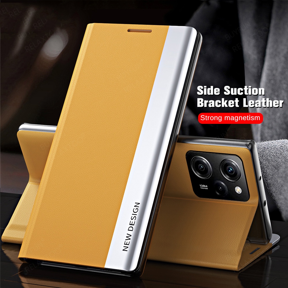 เคสโทรศัพท์มือถือหนัง ฝาพับแม่เหล็ก พร้อมช่องใส่บัตร สําหรับ Xiaomi Poco X5 Pro 5G X5 X 5 Pro X5Pro 