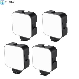 Moilyhd LED ไฟวิดีโอ Mini 5W Hot Shoe Mount อะแดปเตอร์กล้อง DSLR