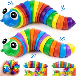 Kawaii Caterpillar ของเล่นบีบ รูปปลาโลมา ฉลาม คลายเครียด สําหรับเด็ก