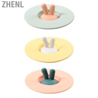 Zhenl Silicone Cup Lid Creative Cup Cover Rabbit Shaped Dust Proof Sealing Airtight Mug Cover