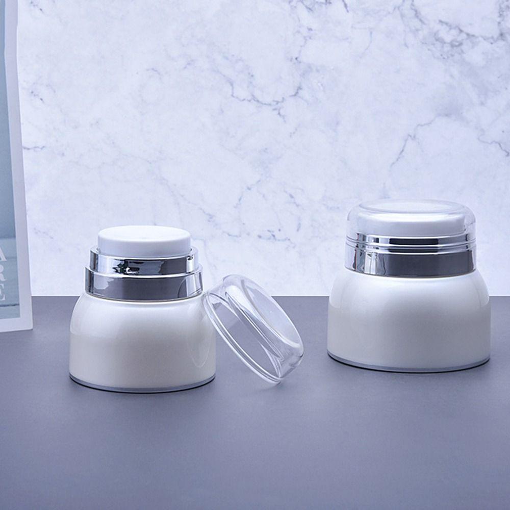 SHOEEMPORIUM ขวดปั๊มสูญญากาศ Airless สีขาวขวดรีฟิลขวดโลชั่นคอนเทนเนอร์เครื่องสําอางครีมรีฟิลกระป๋องแต่งหน้าเก็บ Vials ขวดเครื่องสําอาง ราคา ถูกที่สุด ดีลบีเคเค แกลเลอรีภาพที่ 5