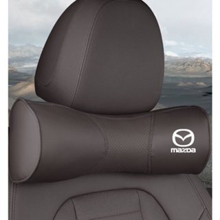 MAZDA LOGO seat leather headrest CX-8 CX-5 CX-9 CX-7 RX-8 ATENZA CX-4 CX-30 MX-5 CX-30EV Axela car seat breathable memory foam Alcantar material neck support neck pillow