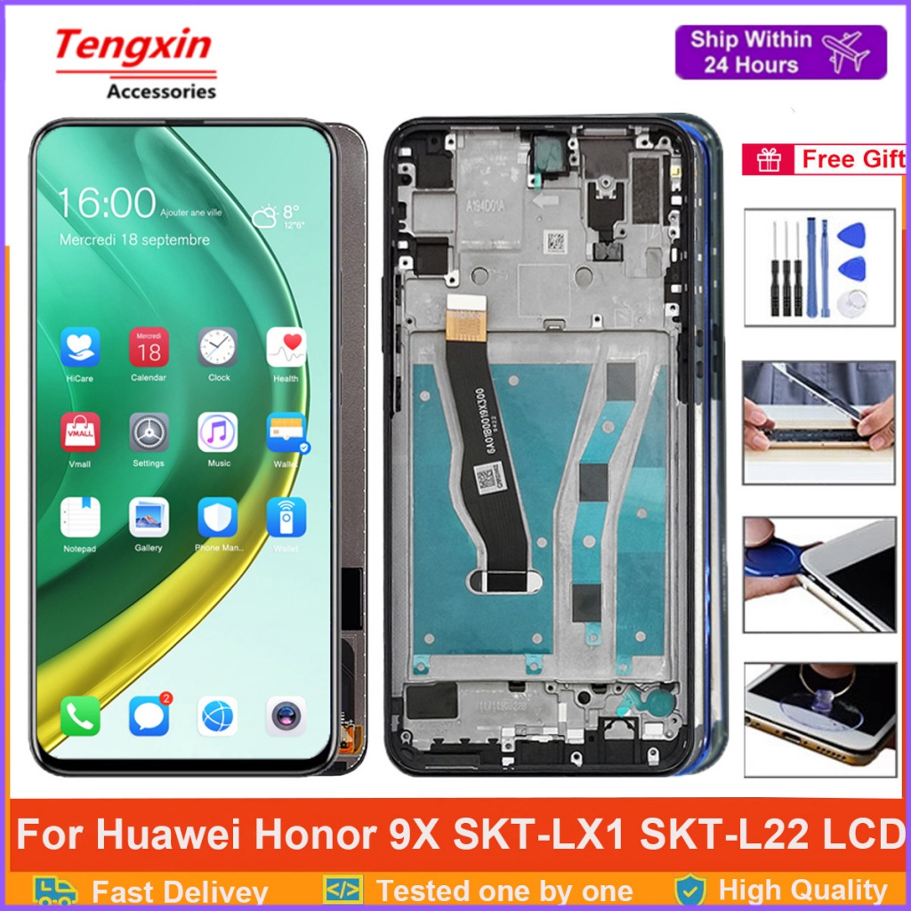 6.59 "; จอแสดงผลสําหรับ Huawei Honor 9X STK-LX1 STK-L22 lcd Honor 9X Pro Global Version LCD + Touch 
