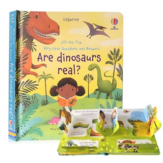 Usborne Lift The Flap Very First Questions &amp; Answers ไดโนเสาร์จริง?หนังสือภาษาอังกฤษ เพื่อการเรียนรู้วิทยาศาสตร์