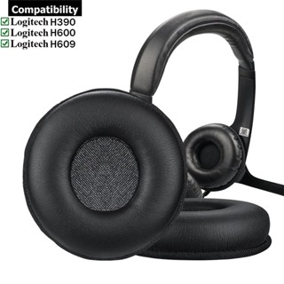 แผ่นฟองน้ําครอบหูฟัง สําหรับ Logitech H390 H600 H609 1 คู่