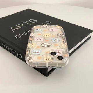 เคสโทรศัพท์ซิลิโคน TPU ใส แบบนิ่ม ลายสัตว์น่ารัก กันกระแทก สําหรับ IPhone 14 13 12 11 Pro XS Max X XR 7+ 8 Plus