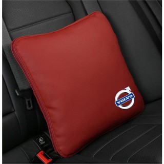 VOLVO LOGO Leather Pillow Seat Waist Support Cushion S60 S90 XC40 XC60 XC90 V40 V60 V90 Rest Warm Air Conditioning Quilt Expandable Elastic Cotton Breathable Pillow