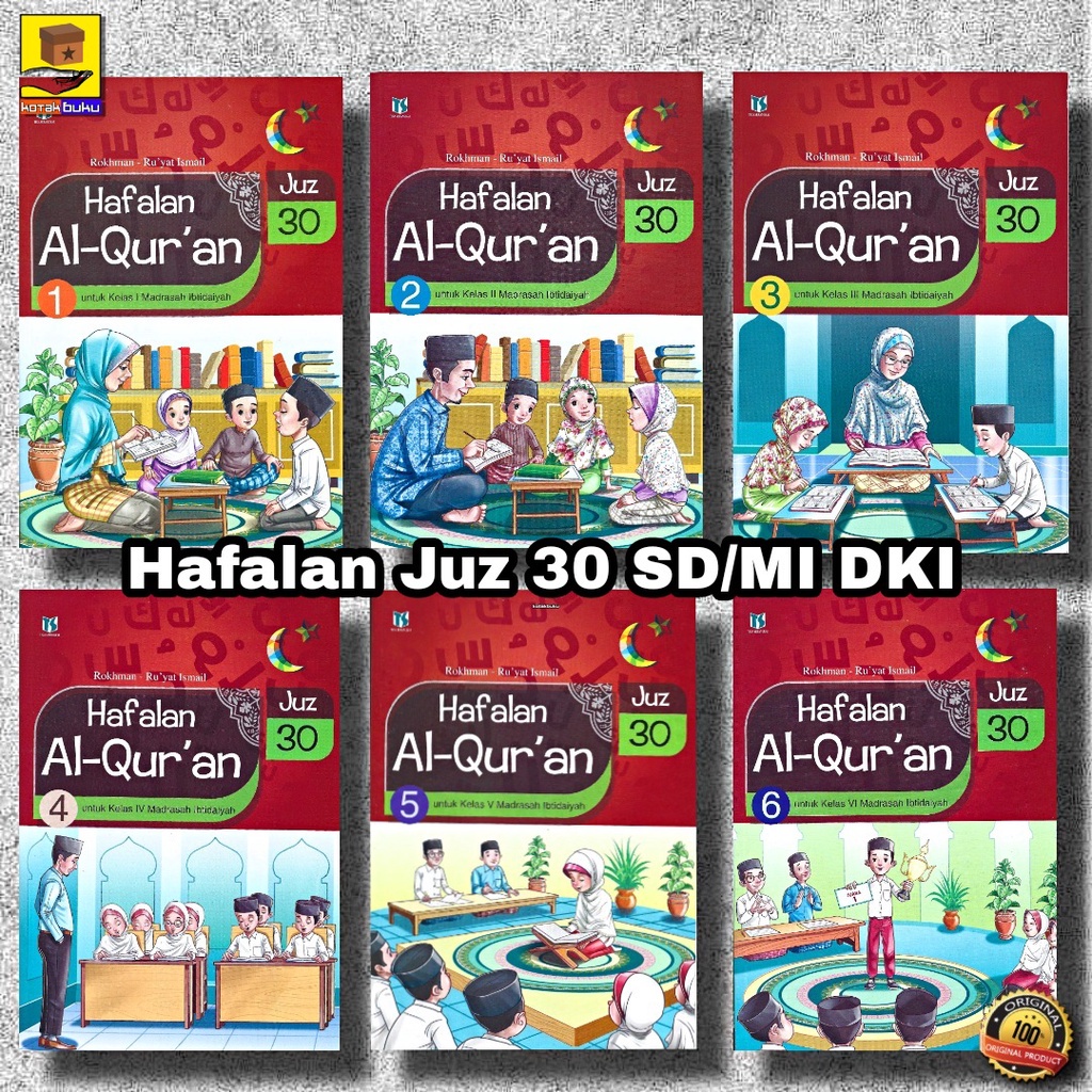 [Three Serkuai] หนังสือการจดจํา Quran Juz 30 DKI Class 1 2 3 4 5 6 SD/MI / Memorization Juz 30 SD