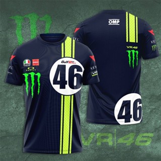 F1 Yamaha VR46 เสื้อยืดแขนสั้นลําลอง พลัสไซซ์ แฟชั่นฤดูร้อน สําหรับผู้ชาย