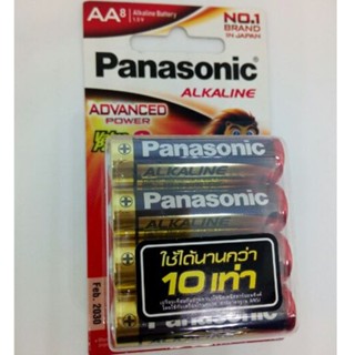 แท้ 100% ยกกล่อง 6 Pack  AA / AAA (Pack 8) ถ่านอัลคาไลน์ Panasonic Alkaline Battery ถ่าน