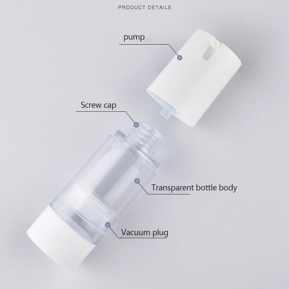 Malcolm ขวดโลชั่นสูญญากาศ Frosted Luxury 15/30/50ml ครีมบํารุงผิวหน้าอุปกรณ์อาบน้ํา Sub-Bottling รีฟิล Skin Care คอนเทนเนอร์เครื่องสําอาง