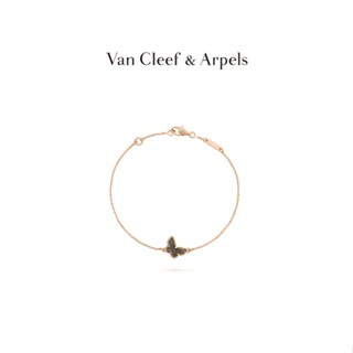 [พร้อมกล่องบรรจุภัณฑ์] Vca Van Cleef &amp; Arpels Alhambra สร้อยข้อมือผีเสื้อ สี่แฉก นําโชค สีโรสโกลด์ สีเทา แม่ลูกไข่มุก