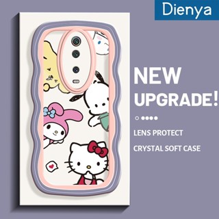 สําหรับ Xiaomi 9T Pro Redmi K20 Pro เคสแมวและกระต่ายน่ารัก รูปแบบใหม่ ครีม ขอบคลื่น ใส เคสโทรศัพท์ ฝาครอบป้องกัน