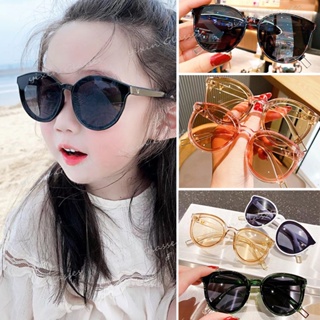 แว่นตากันแดด ทรงกลม ป้องกันรังสียูวี แฟชั่นฤดูร้อน สไตล์เกาห…