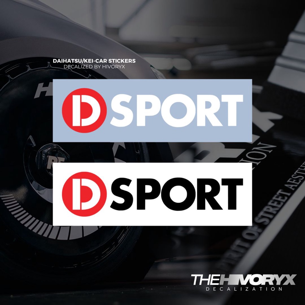 D SPORTdeAIHATSU/TOYOTA/KEI CAR/KCAR CAR DECAL AUTOMOTIVE DIE-CUT สติ๊กเกอร์ไวนิล – HIVORYX