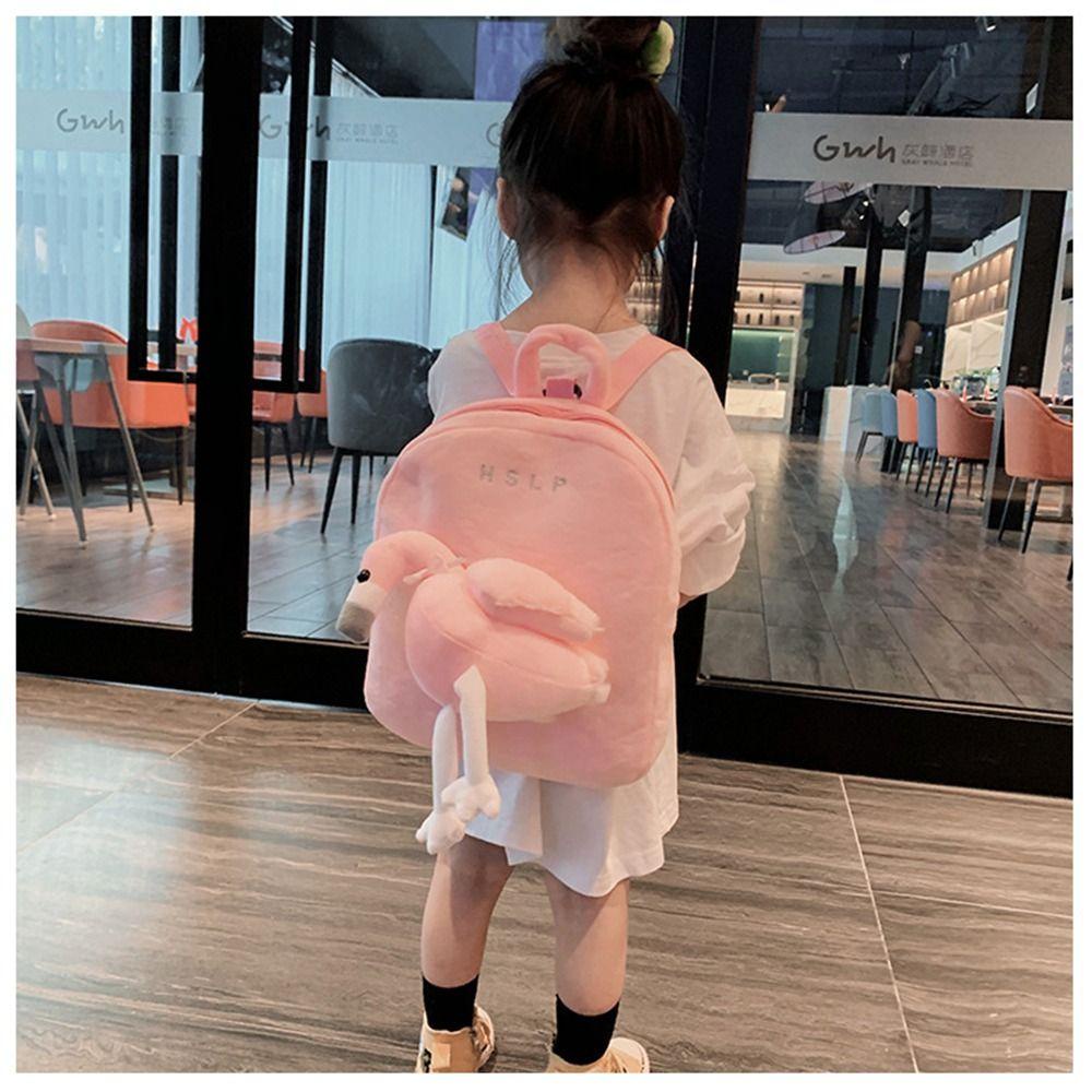 กระเป๋านักเรียนสำหรับเด็กผู้หญิง ออกแบบด้วยตุ๊กตาสัตว์ - รูปที่ 3