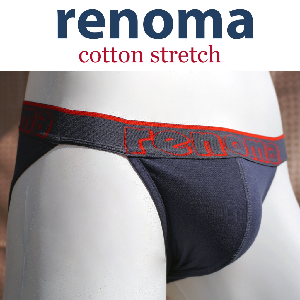 กางเกงในชาย | Renoma รุ่น Cotton Stretch ทรง tangaเซ็กซี่ ผ้าฝ้ายนุ่มเบาสบาย ไม่ร้อนไม่อึดอัดตัว
