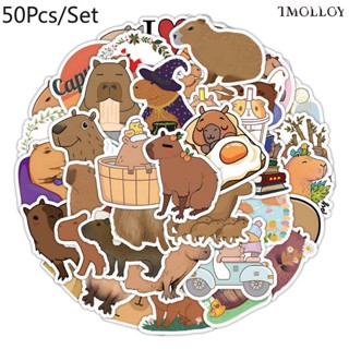 [T] 50Pcs/Set Capybara Stickers Animal Waterproof Stickers Decal for Toys