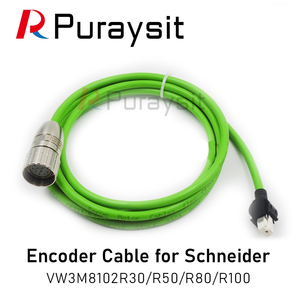 HB Puraysit Servo มอเตอร์ Encoder สาย VW3M8102R30 VW3M8102R50 VW3M8102R80 VW3M8102R100 สําหรับ Schne