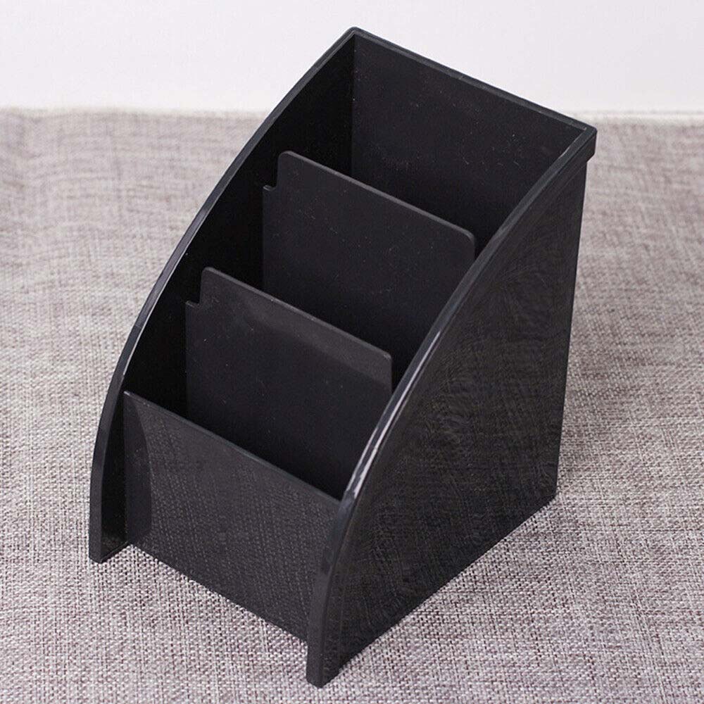 Storage black desktop makeup TV remote control stationery pen holder