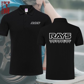 Attitude RAYS TE37 เสื้อโปโล แขนห้าส่วน