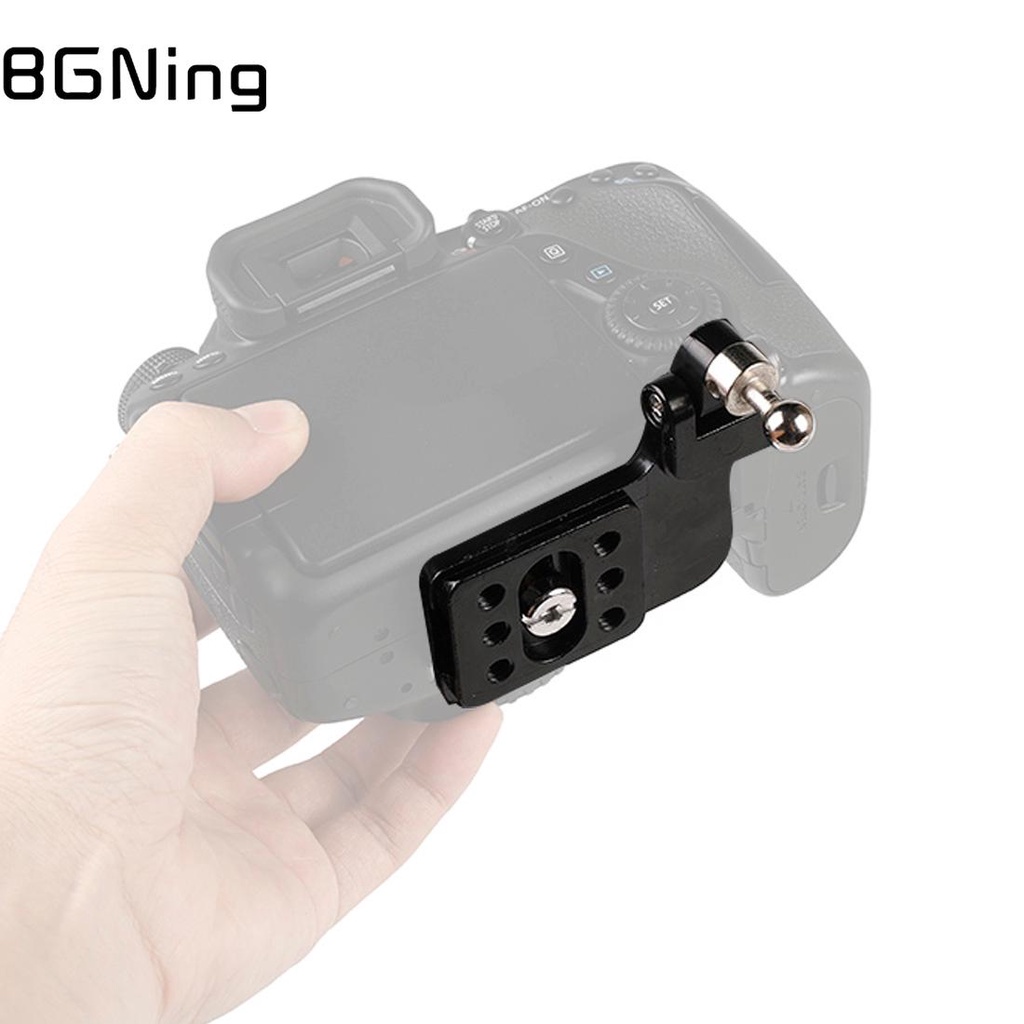Bgning แผ่นยึดกล้อง DSLR แบบปลดเร็ว พร้อมสกรู 1/4 QR สําหรับสายคล้องคอไหล่ Canon Nikon Sony Pentax