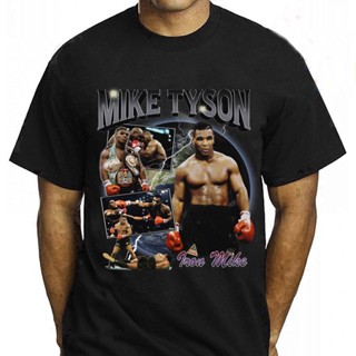 [S-5XL] 90s เสื้อเชิ้ต วินเทจ ชกมวย Champion Mike Tyson ย้อนยุค เหล็ก ชุดบอดี้สูทยาว สไตล์เกาหลี แฟชั่นฤดูร้อน