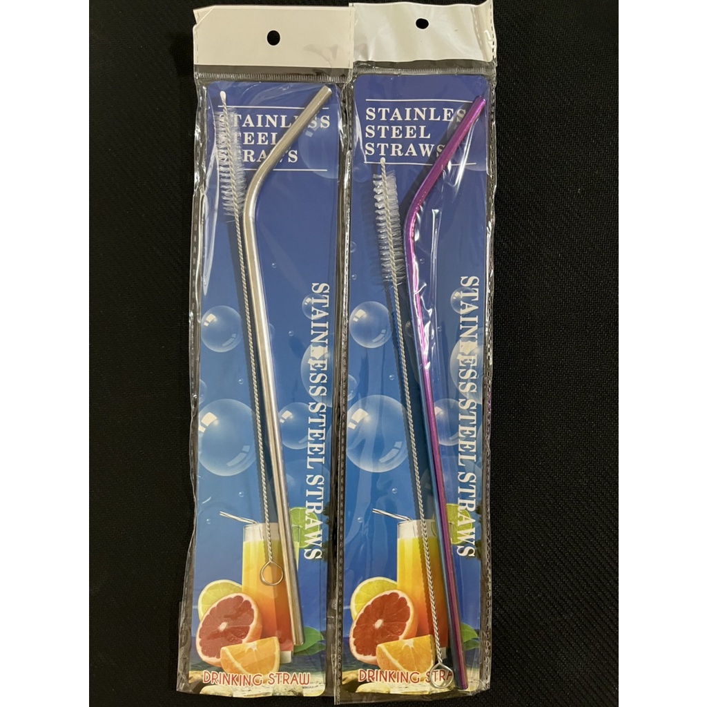 พร้อมส่ง หลอดสแตนเลส 304 หลอด+แปรง