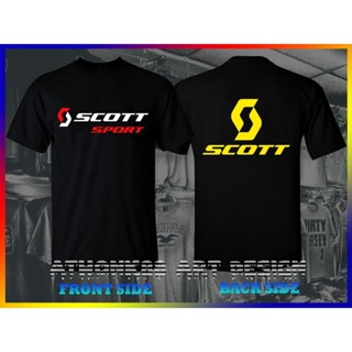 เสื้อยืดแขนสั้นเสื้อยืดผู้ Gildan เสื้อยืดคอกลม ผ้าฝ้ายแท้ พิมพ์ลาย Scott Bike Mtb สไตล์อังกฤษ ของขวัญวันฮาโลวีน สําหรับ