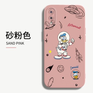 เคสโทรศัพท์ซิลิโคน TPU แบบนิ่ม ลายการ์ตูนนักบินอวกาศ โดนัลด์ดั๊ก กันกระแทก ป้องกันกล้อง สําหรับ Samsung Galaxy A02 M02 A12 M12 A22 A32 A42 A52 A52S A72 4G 5G