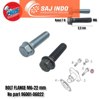 Bolt FLANGE SH M 6x22 มม. 9600-06022 BOLT ตัวปรับความตึง keteng Honda beat Vario pcx adv supra Charisma revo blade Etc