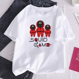 Trending Squid Game Printed Oversized T-shirt for women tops 2021_01