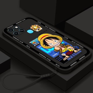 เคสโทรศัพท์มือถือ ซิลิโคนนิ่ม กันกระแทก ลายการ์ตูนอนิเมะ One Piece Luffy สําหรับ Infinix Smart 6 Hd 6 Plus 4 5 Pro S5