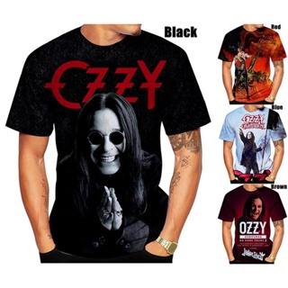 เสื้อยืด พิมพ์ลาย Ozzy Osbourne 3 มิติ แฟชั่นฤดูร้อน สําหรับผู้หญิง และผู้ชาย 2023