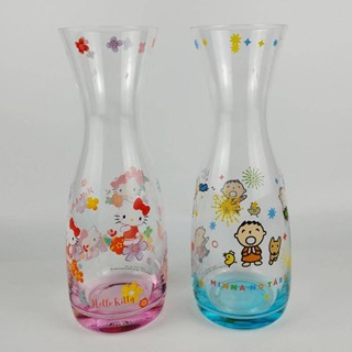 Sanrio Hello Kitty Minna No Tabo Glass Vase Flower Pot 7865