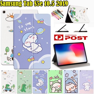 เคสหนัง ฝาพับ กันกระแทก พร้อมช่องใส่บัตร สําหรับ Samsung Galaxy Tab S5e 10.5 2019 SM-T720 SM-T725