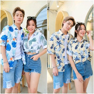 เสื้อฮาวาย สไตล์เกาหลี พร้อมส่ง