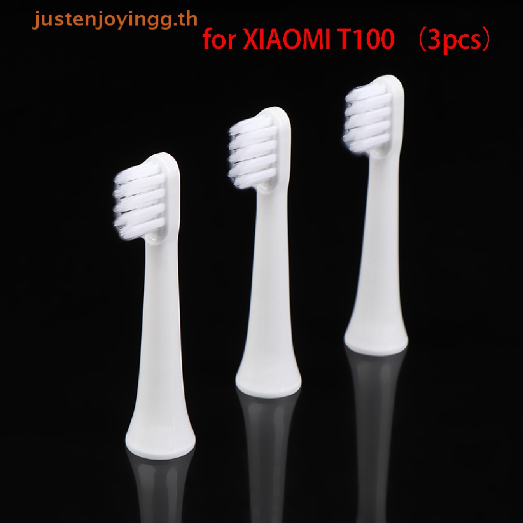 { Justenjoyingg.th } หัวฉีดแปรงสีฟันไฟฟ้า Xiaomi T100 แบบเปลี่ยน 3 ชิ้น