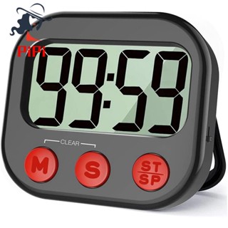 Kitchen Timer, Digital Visual Timer Magnetic Clock Stopwatch Countdown Timer, Large LCD Screen Display for Cooking